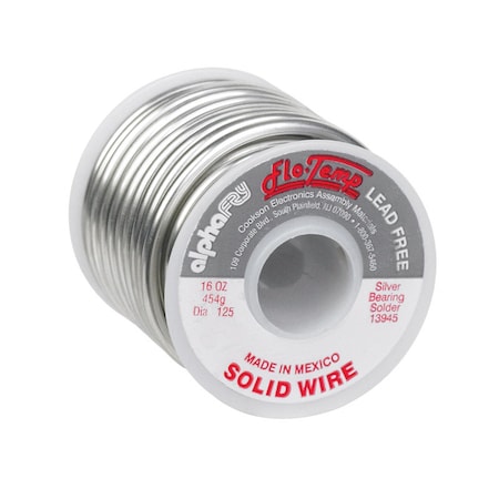 Alpha Fry Alpha Fry 16 oz Lead-Free Solid Wire Solder 0.125 in. D Silver-Bearing Alloy 1 pc 13945